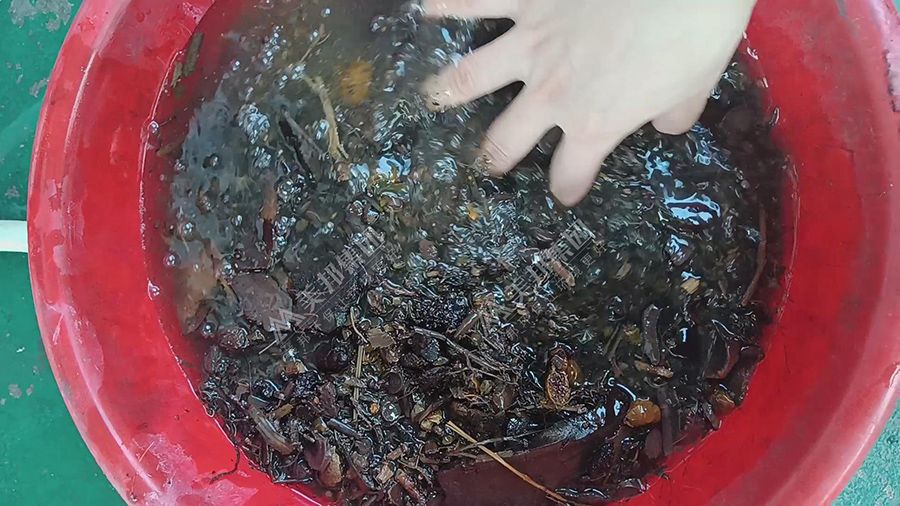 中藥渣脫水前